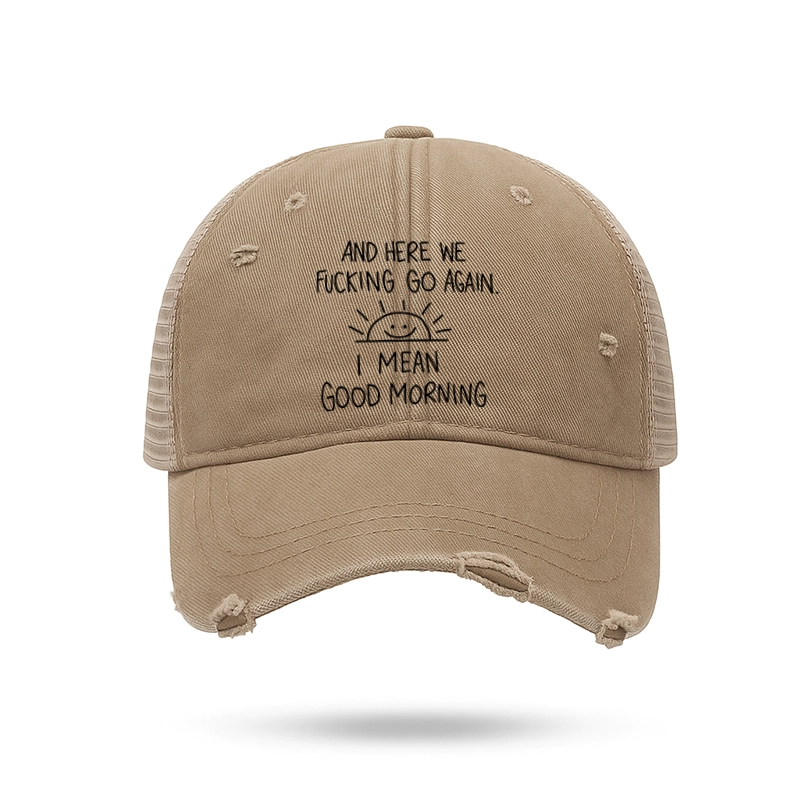 Tokyo-Tiger Different Meanings Of "Good Morning" Trucker Cap