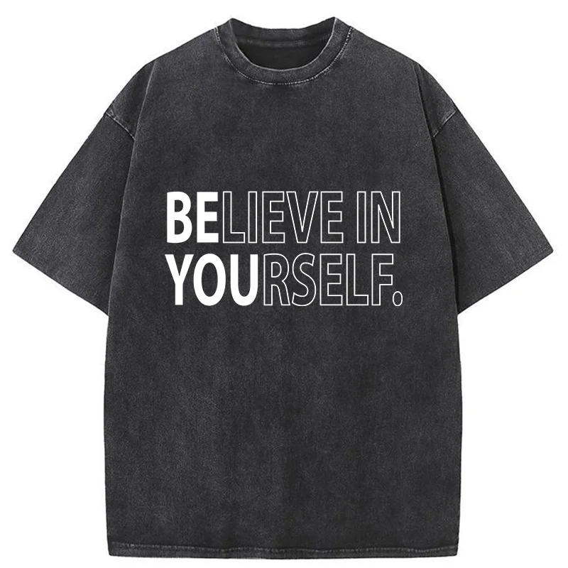 Tokyo-Tiger Motivational Quotes Washed T-Shirt