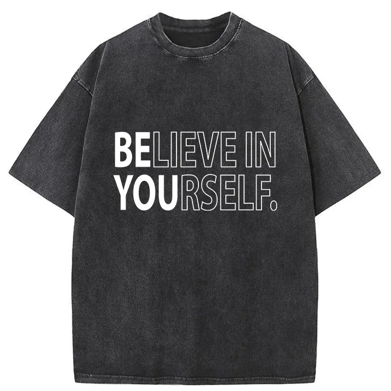 Tokyo-Tiger Motivational Quotes Washed T-Shirt