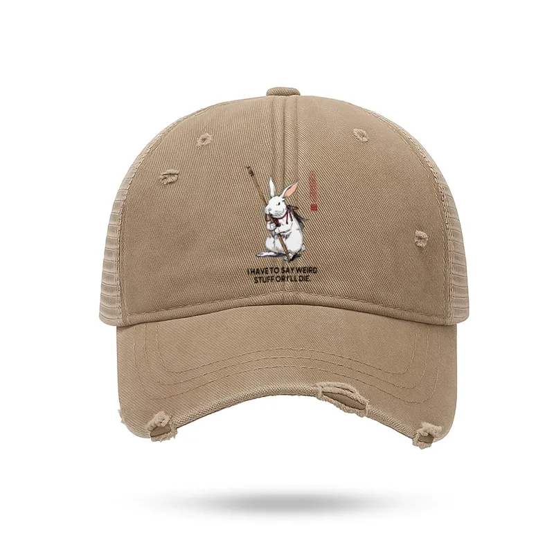 Tokyo-Tiger Rabbit Gotta Say Weird Stuff Or Die Trucker Cap