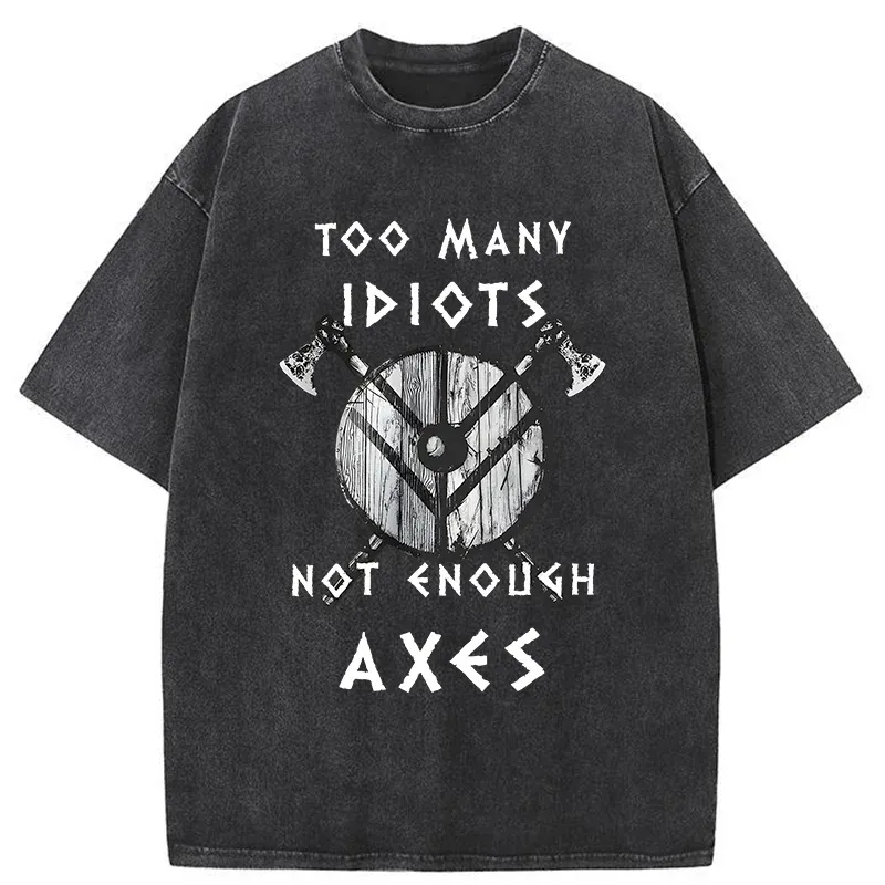 Tokyo-Tiger Viking Quotes Meme Washed T-Shirt Sale