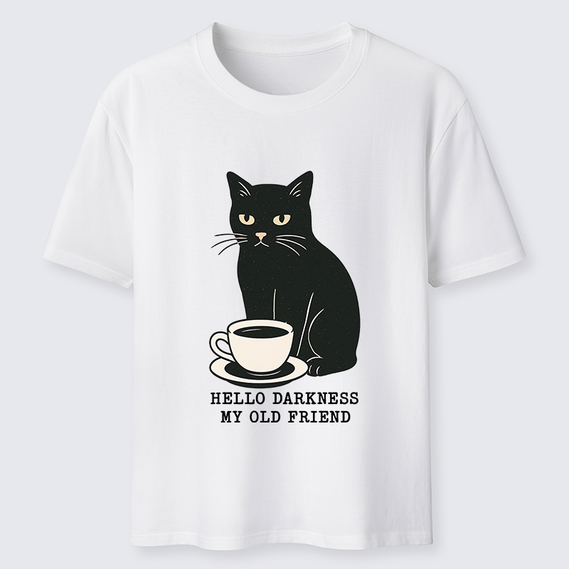 Tokyo-Tiger Black Cat Drinking Coffee Classic T-Shirt