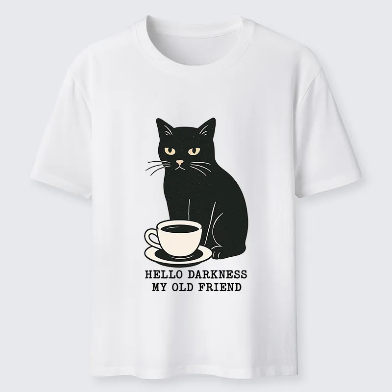 Tokyo-Tiger Black Cat Drinking Coffee Classic T-Shirt