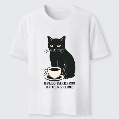 Tokyo-Tiger Black Cat Drinking Coffee Classic T-Shirt