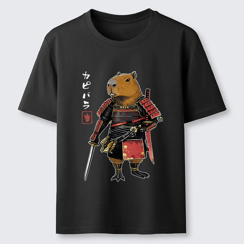 Tokyo-Tiger Capybara Samurai Wearing Armor Classic T-Shirt