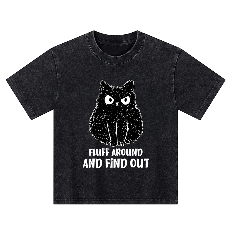 Tokyo-Tiger Consequences Of Fooling Around Kids Washed T-Shirt