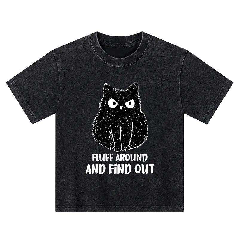 Tokyo-Tiger Consequences Of Fooling Around Kids Washed T-Shirt