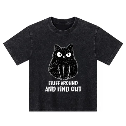 Tokyo-Tiger Consequences Of Fooling Around Kids Washed T-Shirt