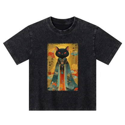 Tokyo-Tiger Master Your Chaos, Protect Your Peace Kids Washed T-Shirt