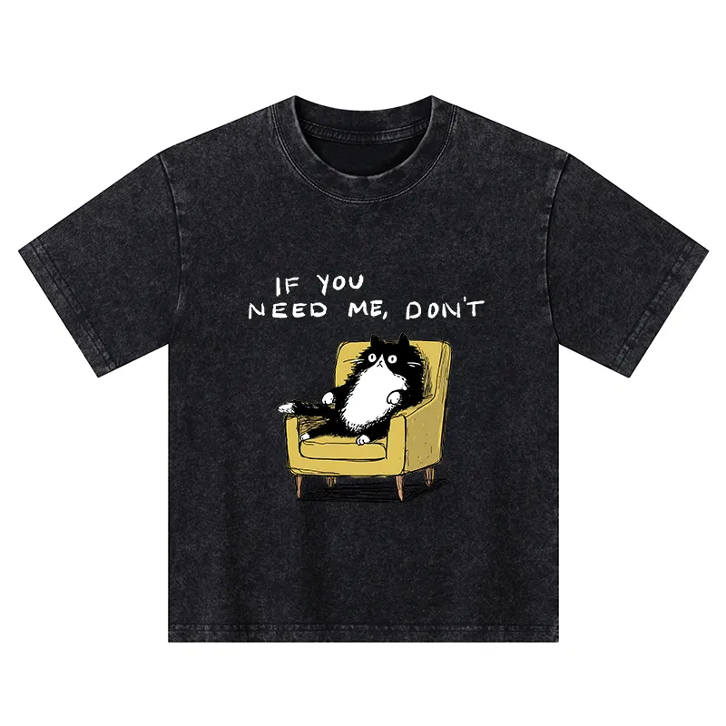 Tokyo-Tiger Unavailable Cat Kids Washed T-Shirt