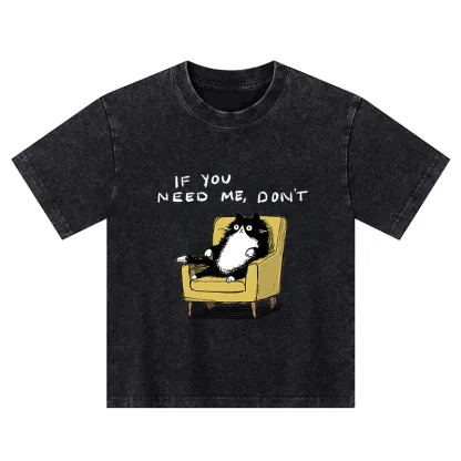 Tokyo-Tiger Unavailable Cat Kids Washed T-Shirt