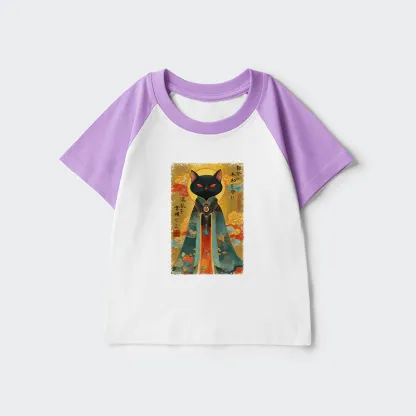 Tokyo-Tiger Master Your Chaos, Protect Your Peace Kids Raglan T-shirt