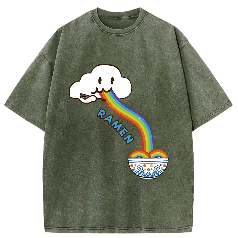 Tokyo-Tiger Rainbow Ramen Washed T-Shirt