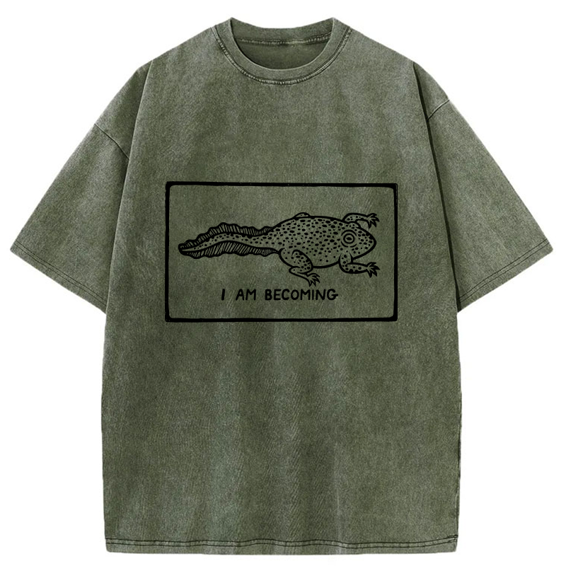 Tokyo-Tiger I Am Evolving Washed T-Shirt