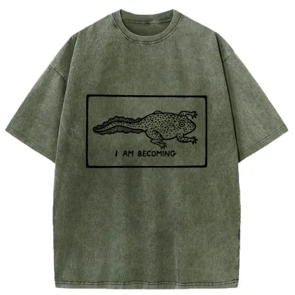 Tokyo-Tiger I Am Evolving Washed T-Shirt