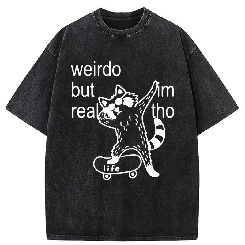 Tokyo-Tiger Weirdo But Real Washed T-Shirt