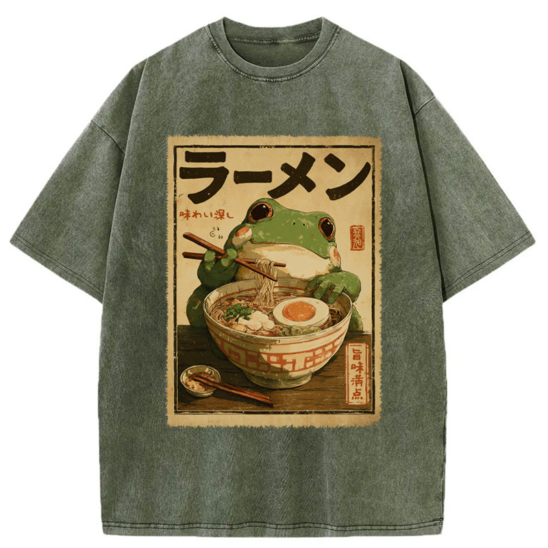 Tokyo-Tiger Ramen Bliss Washed T-Shirt