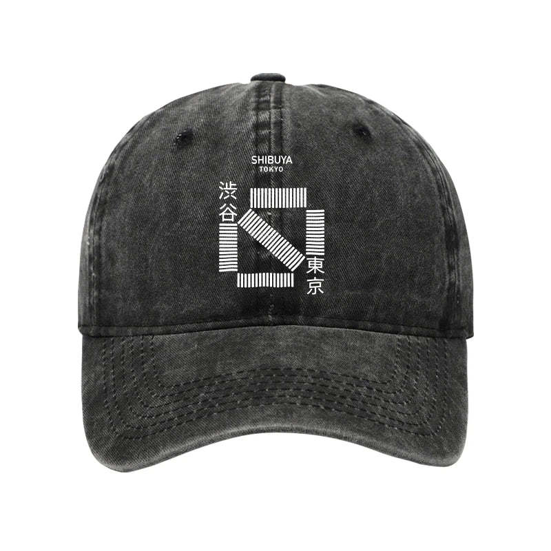 Tokyo-Tiger Japanese Shibuya Crossing Washed Cap Sale