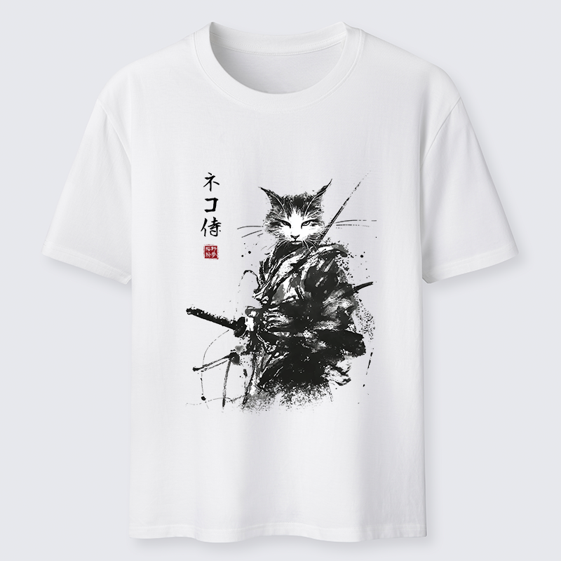 Tokyo-Tiger Inkblade Samurai Cat Classic T-Shirt