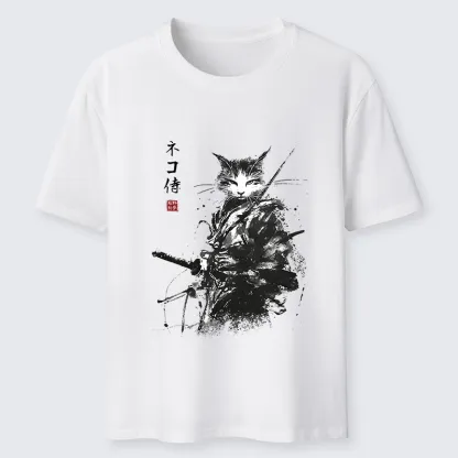 Tokyo-Tiger Inkblade Samurai Cat Classic T-Shirt