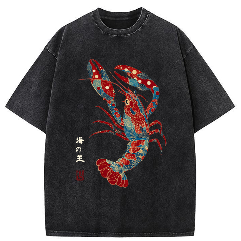 Tokyo-Tiger King Of The Sea Washed T-Shirt