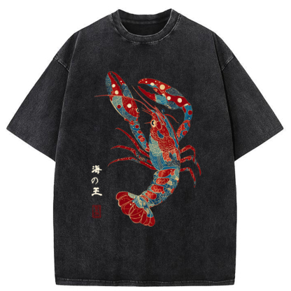 Tokyo-Tiger King Of The Sea Washed T-Shirt