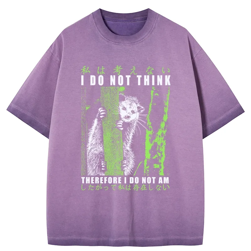 Tokyo-Tiger Stupid Possum Japan Gradient Washed T-Shirt