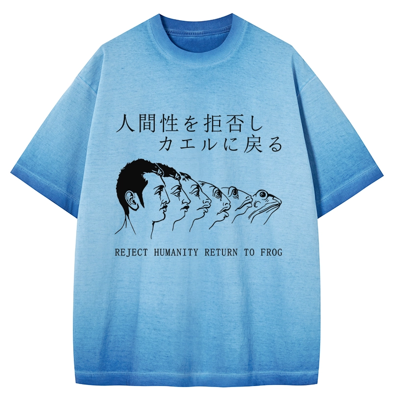 Tokyo-Tiger Return To Frog Gradient Washed T-Shirt