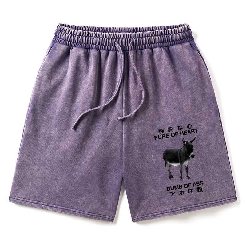 Tokyo-Tiger Pure Of Heart Dumb Of Ass Washed Shorts