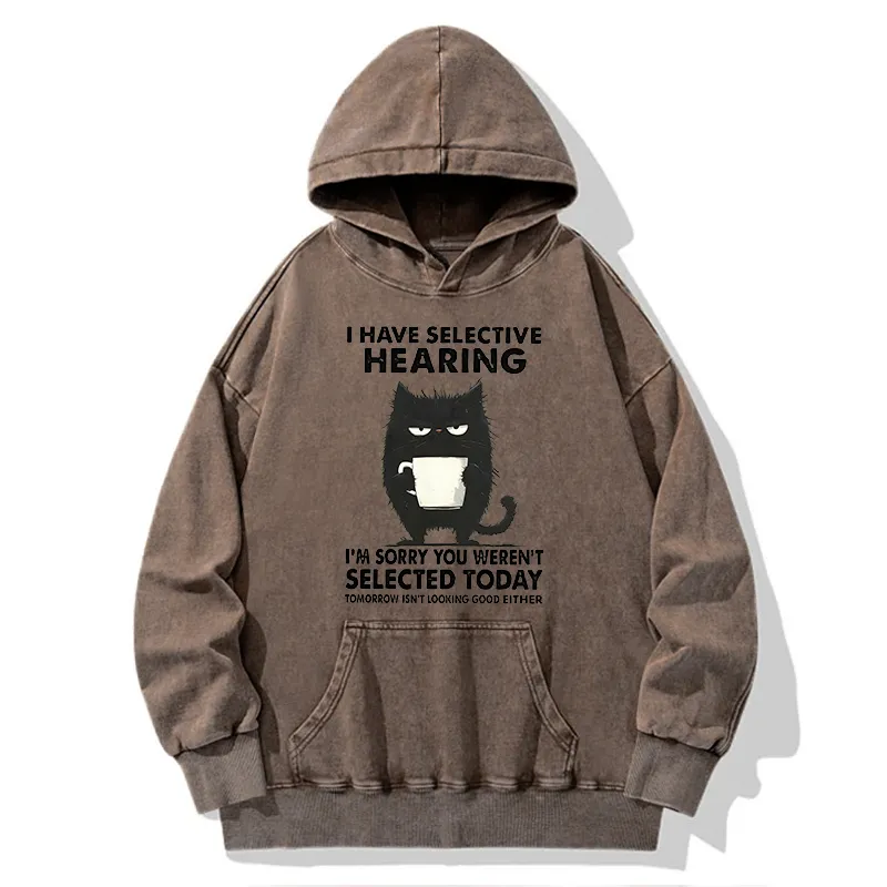Tokyo-Tiger Selective Hearing Washed Hoodie
