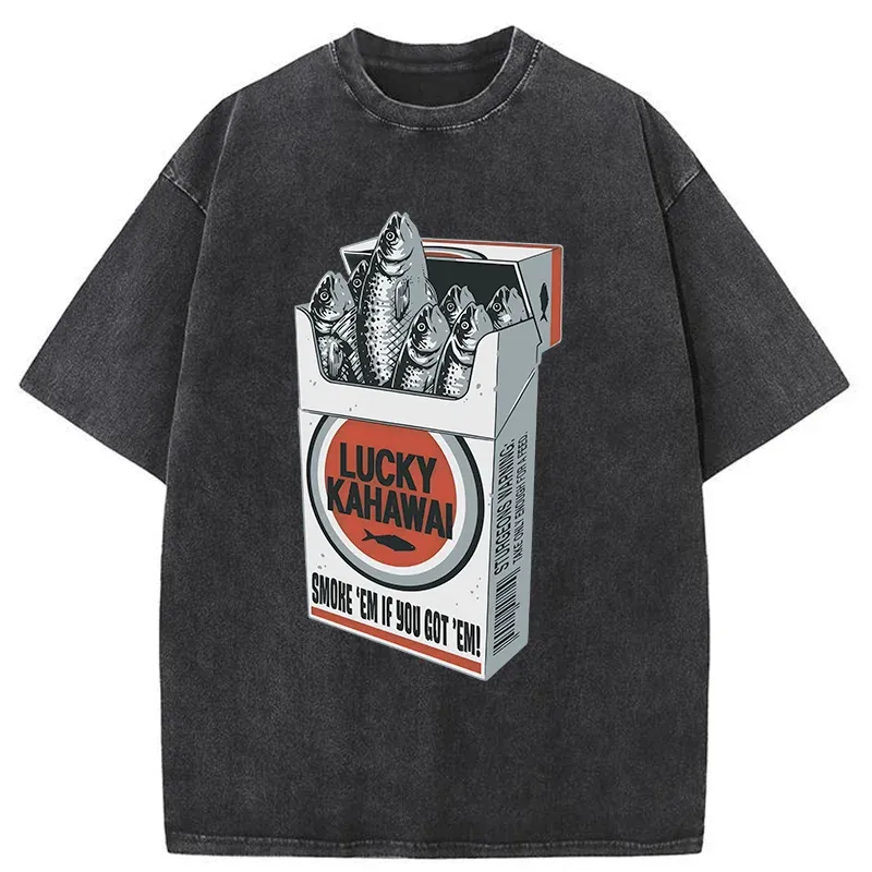 Tokyo-Tiger Japanese Lucky Kahawai Washed T-Shirt