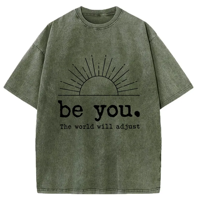 Tokyo-Tiger Be You The World Will Adjust Washed T-Shirt