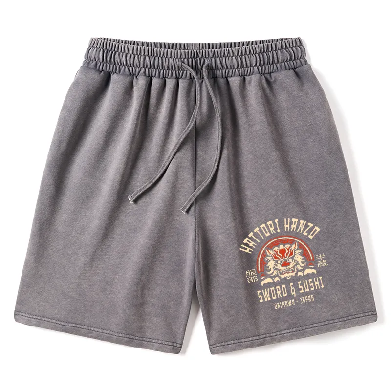 Tokyo-Tiger Hattori Hanzo Sword Washed Shorts