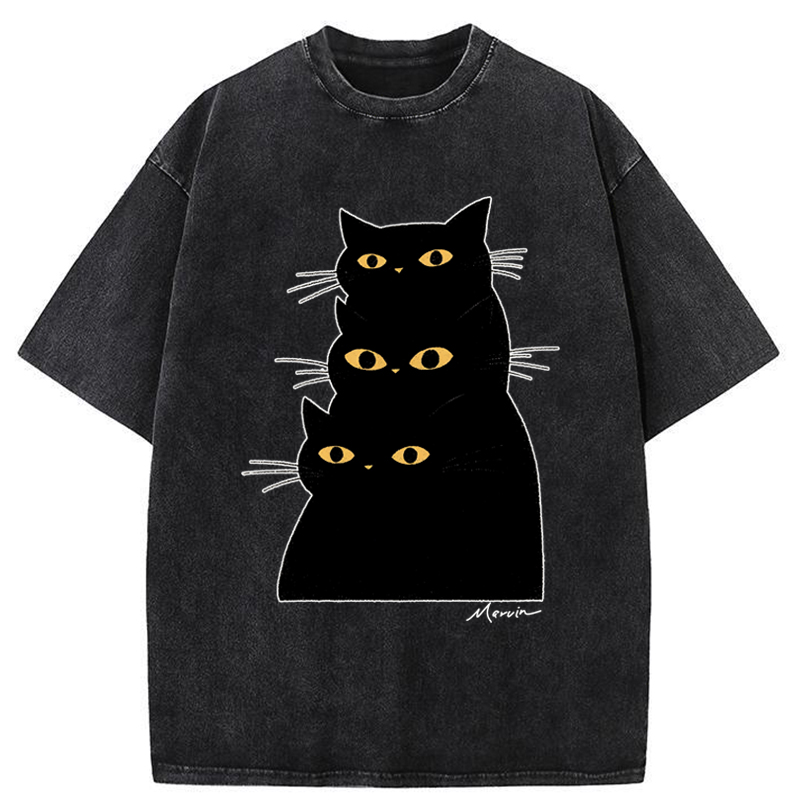 Tokyo-Tiger Three Of A Kind Washed T-Shirt