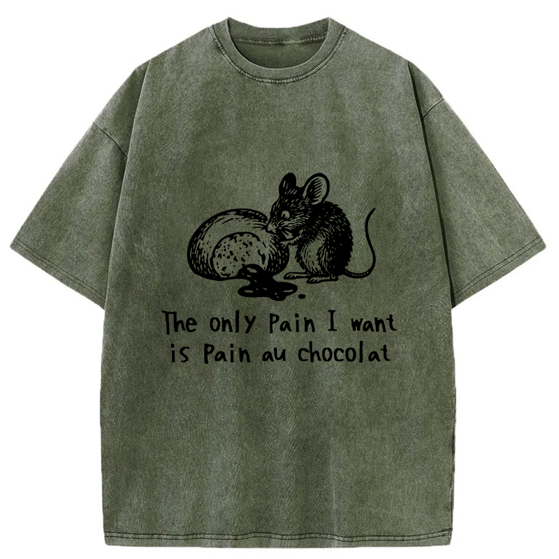 Tokyo-Tiger Chocolat Chocolate Bread Washed T-Shirt