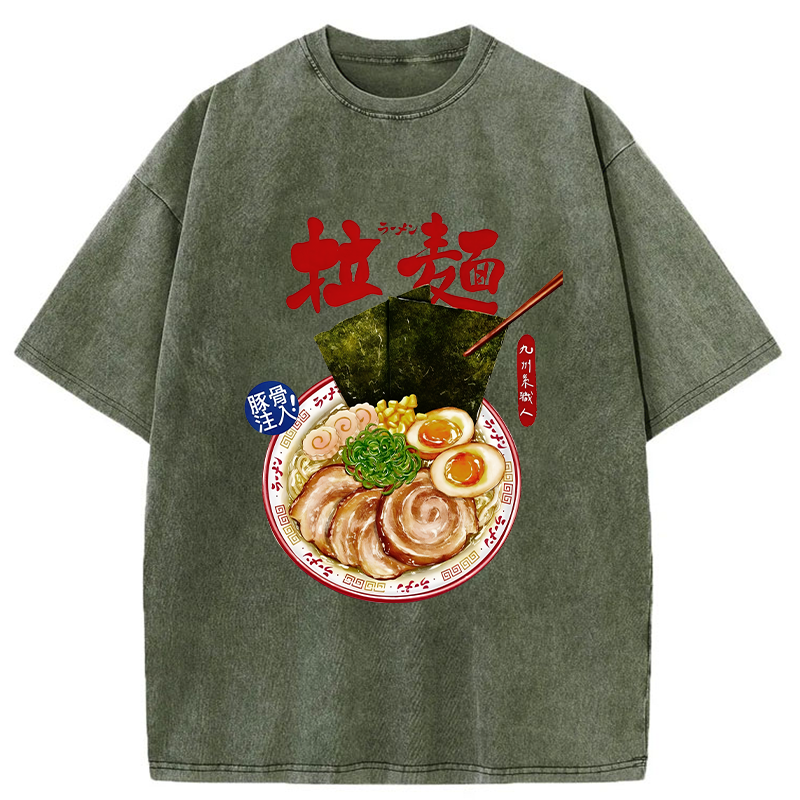 Tokyo-Tiger Ramen Japan Washed T-Shirt