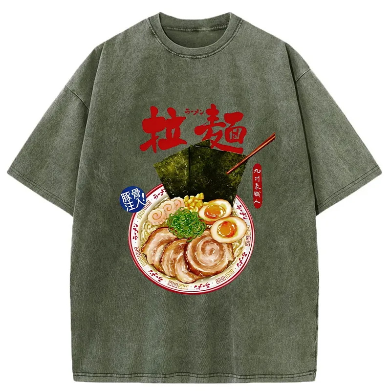 Tokyo-Tiger Ramen Japan Washed T-Shirt