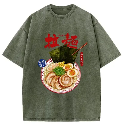 Tokyo-Tiger Ramen Japan Washed T-Shirt