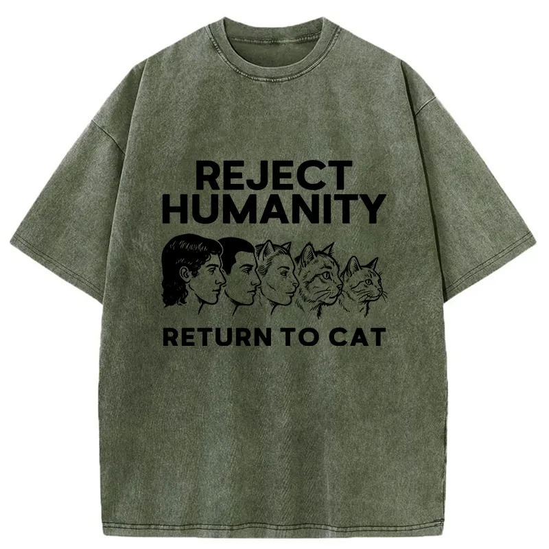 Tokyo-Tiger Return The Cat Washed T-Shirt