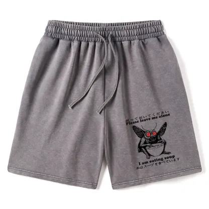 Tokyo-Tiger Don't Bother The Mothman Washed Shorts