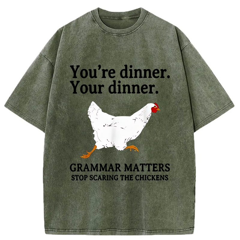 Tokyo-Tiger Don't Scare The Chickens Washed T-Shirt