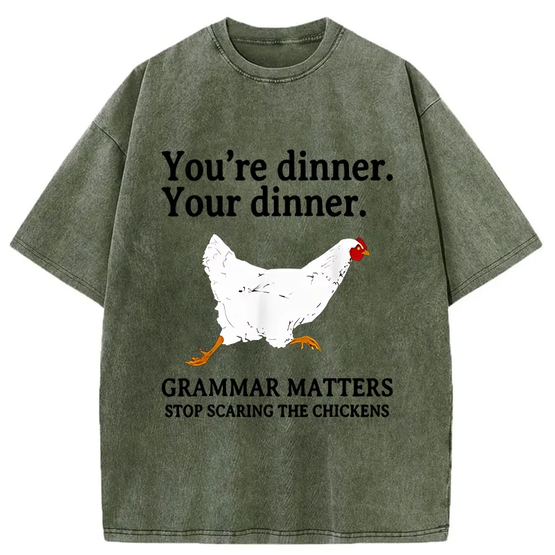 Tokyo-Tiger Don't Scare The Chickens Washed T-Shirt