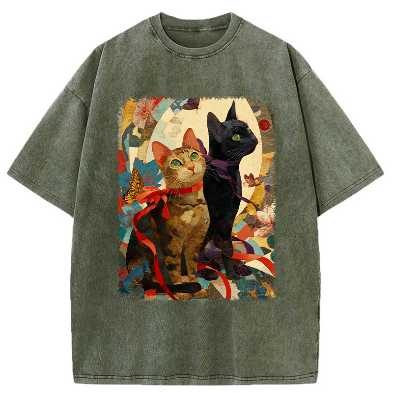 Tokyo-Tiger Ribbon Riot Washed T-Shirt