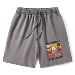 Image of Tokyo-Tiger More Spaghetti Less Upsetti Washed Shorts