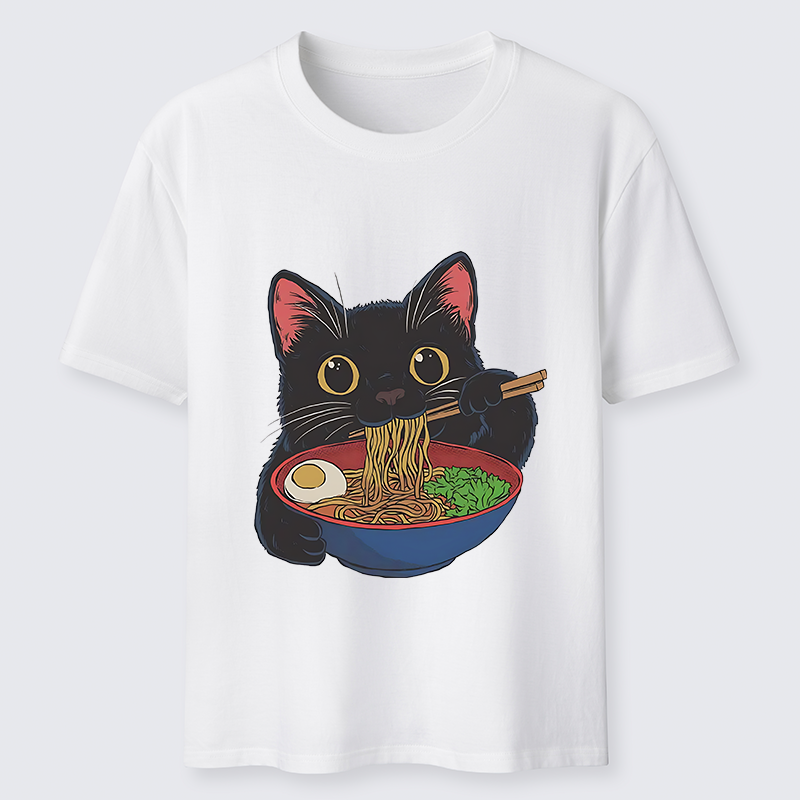Tokyo-Tiger Black Cat Ate Japan Ramen Classic T-Shirt