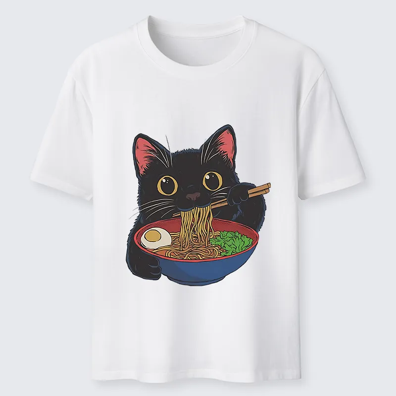 Tokyo-Tiger Black Cat Ate Japan Ramen Classic T-Shirt