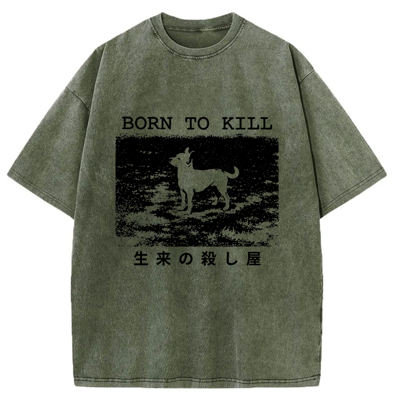 Tokyo-Tiger Chihuahuas Are Natural Killers Washed T-Shirt