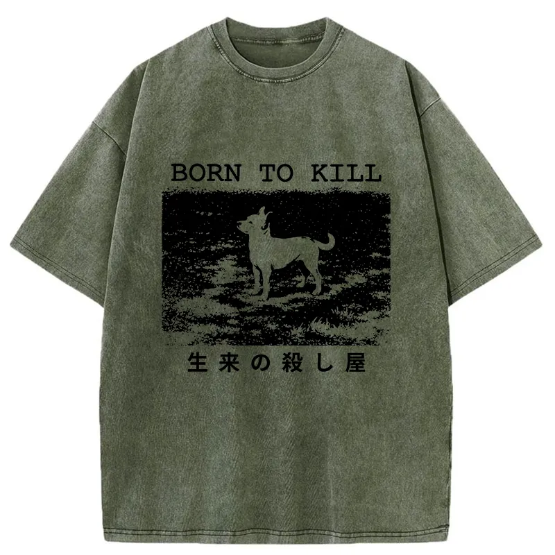 Tokyo-Tiger Chihuahuas Are Natural Killers Washed T-Shirt