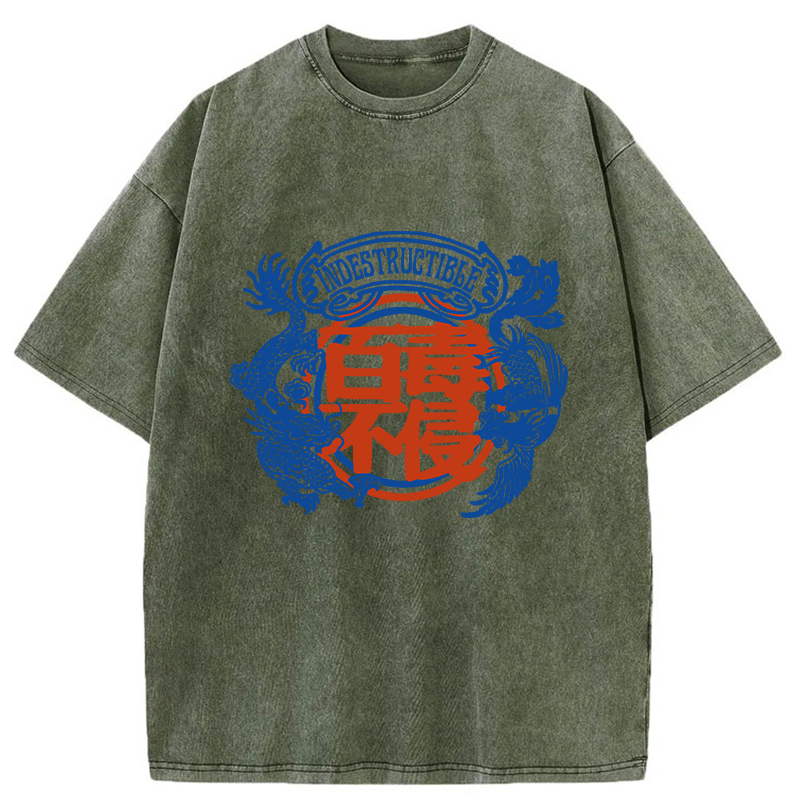 Tokyo-Tiger Indestructible Kanji Washed T-Shirt