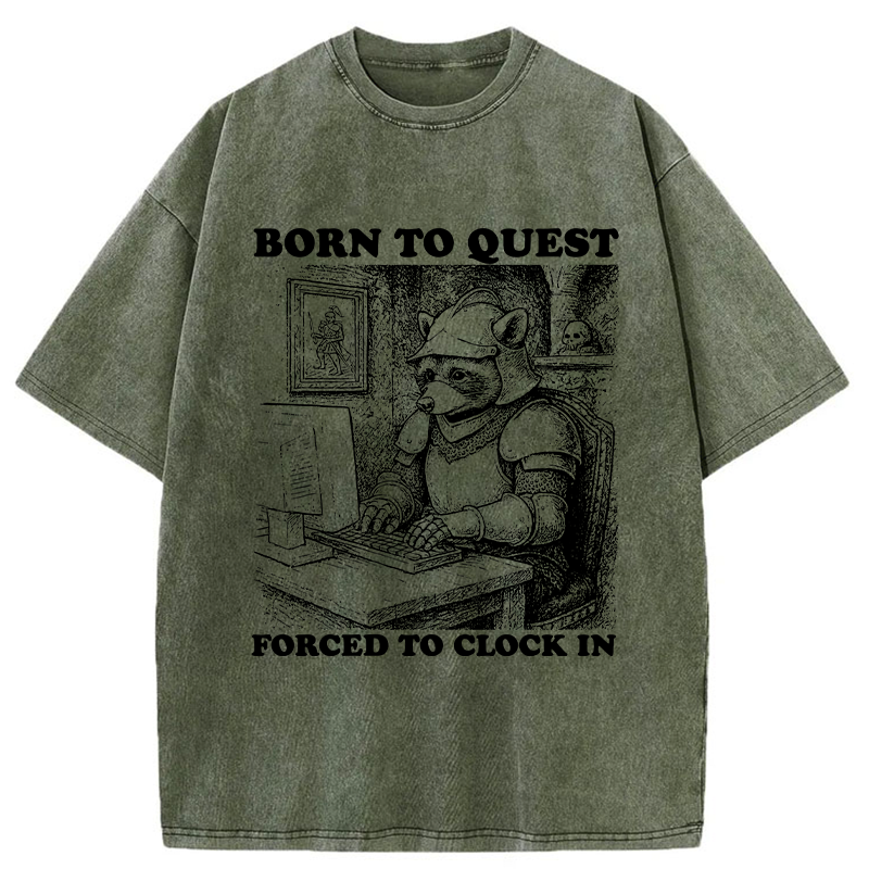 Tokyo-Tiger Loss Of Freedom Due To Work Washed T-Shirt